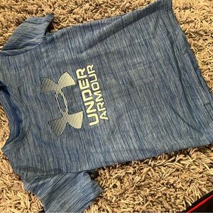 Under Armour Heathered Blue Tee